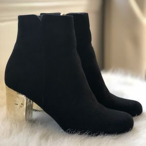 Black ankle booties